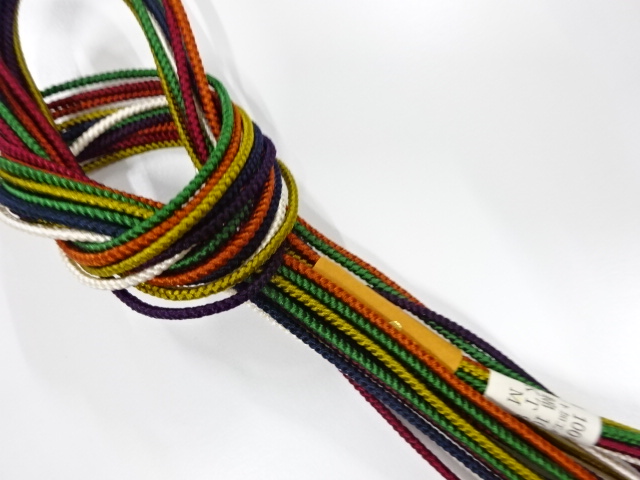  未使用品　正絹　手組帯締め